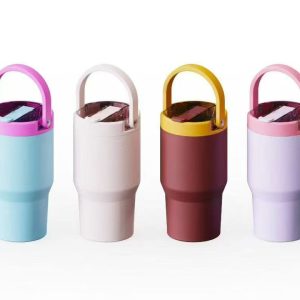 Wholesale custom colorful adventure tumblers with handles for small batch branding