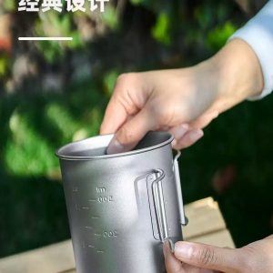 1200ml TA2 pure titanium water bottle for outdoor camping